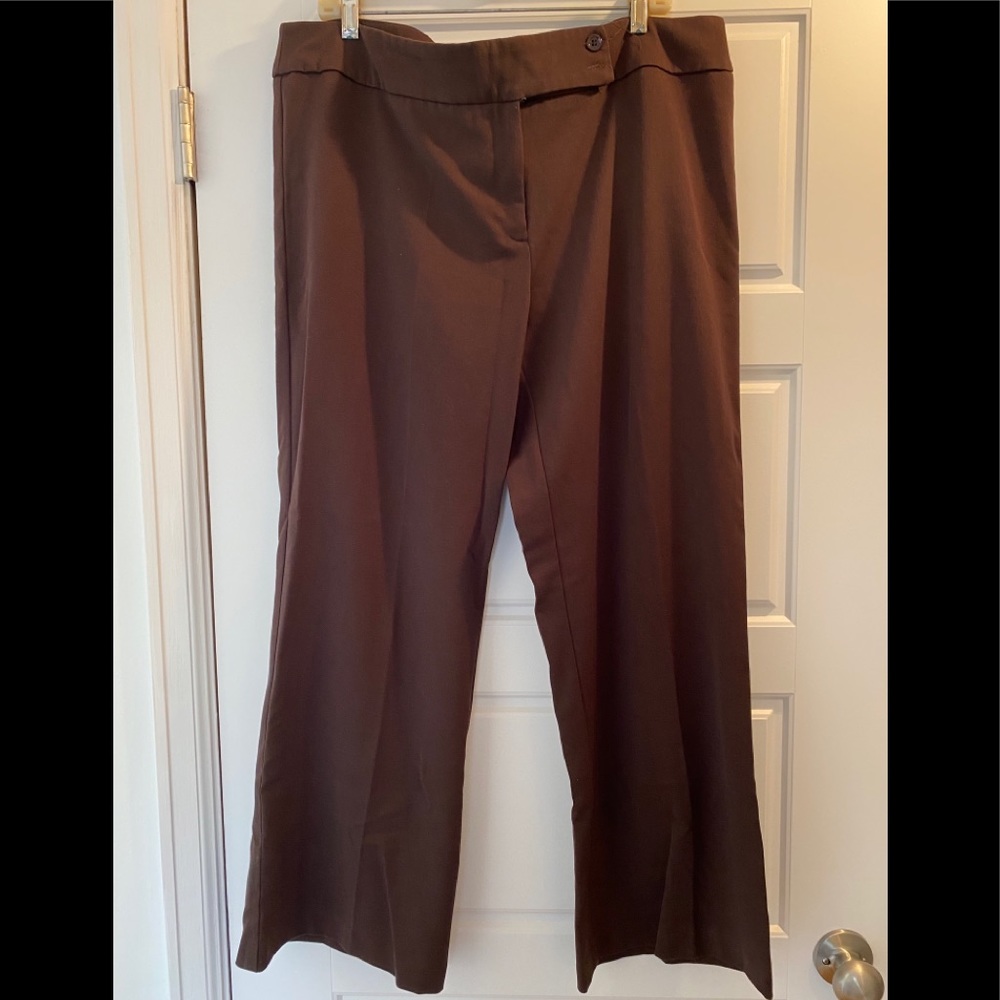 Women’s brown dress pants, size 16